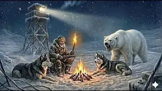 Old Hunter and His Dog Trapped in a Watchtower as a Bear Tries to Climb | Surviving &ndash;71&deg;C Yakutia,