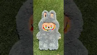 Making a secret Labubu rug ASMR 😌🌈🖤 #labubu