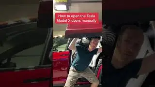 How to open Tesla Model X doors manually during an emergency