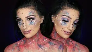 Avant Garde Paint Splatter Makeup Tutorial and Body Paint | Madalyn Cline
