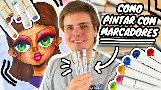 Aprenda a Pintar com Marcadores DE UMA VEZ POR TODAS (Passo a Passo Completo!)