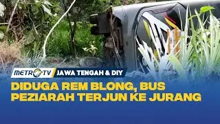 Bus Rombongan Peziarah Lampung Timur Terguling di Kudus