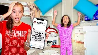 Deixei A CLOCLOE BAGUN&Ccedil;AR o Meu QUARTO! INSCRITOS Decidiram Meu Dia  Por Um 24h!!
