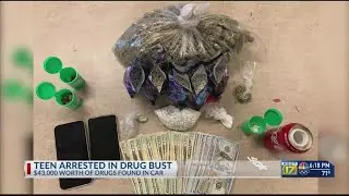17-year-old arrested after large amount of drugs found during vehicle search