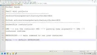 Docker Day-14 || CMD | ENTRYPOINT | ARG | ENV | HEALTHCHECK Dockerfile instructions