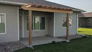 Backyard Transformation | Cedar Pergola + Horizontal Cedar Privacy Wall