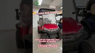 New Custom Red Electric Golf Carts For Sale 4 Seat street Legal Golf #golfcart #electricgolfcart