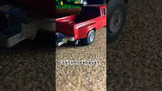 Custom exhaust for an Ertl pickup. #truck