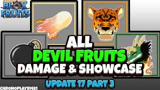 All Devil Fruit Damage and Showcase [600 Mastery] - Blox Fruits Update 17 Part 3