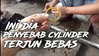 Penyebab Lift Forklift Turun Sendiri | Cara Bongkar  Cylinder lift.
