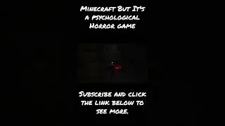 Minecraft, But It's A Psychological Horror Game #minecraft #funny #minecraftbut