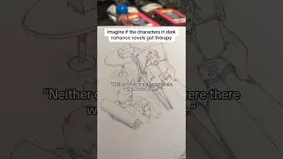 Imagine if dark romance characters got therapy #pencildrawing #memes