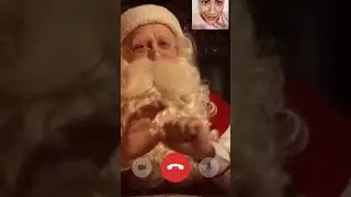 liga&ccedil;&atilde;o por v&iacute;deo chamada de papai Noel para Rosa de Morango