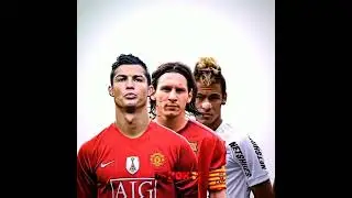 3 GOATS in frame 🐐🔥 | #shorts #football #cr7 #messi #neymar #edit