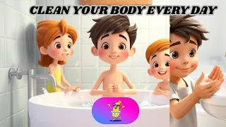 Clean and Happy, Head to Toe! | Fun Hygiene Nursery Rhyme for Kids/Banana kids