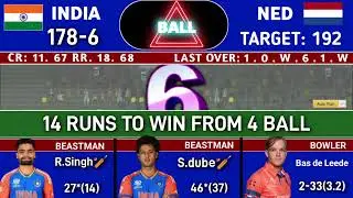 🔴ind vs netherlands live match today | ind vs ned live cricket score streaming | t20 world cup match