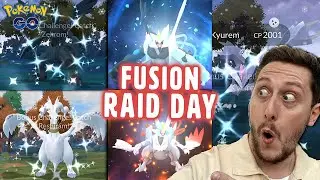 SHINY *Kyurem Fusion Raid Day* Shiny Zekrom & Reshriam! Black & White Kyurem RETURN! (Pokemon GO)
