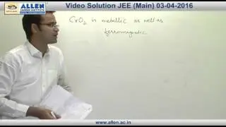 JEE Main 2016 Exam Chemistry Solution &ndash; Q. No. 77 (Paper Code-G)