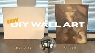 EASY DIY AESTHETIC ABSTRACT WALL ART ON A BUDGET | SHOPPING FOR SUPPLIES + HAUL