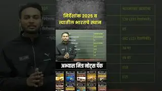 निर्देशांक 2025 (Global Innovation Index 2025) आणि त्यातील भारताचे स्थान #abhyasmitra #mpsc2025