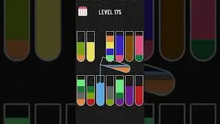 Water colour sort puzzle Level 175 #level175 #watercolorsortgame #watercolorsort #coloursortpuzzel,