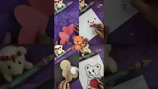 teddy day gift idea/cute paper teddy day #shorts #trending #viral #foryou #india