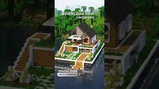 Modern Lake House🏠 / Part 1 #minecraft #tutorial