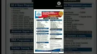 AIOU Spring Admissions 2023 | AIOU BA/B.ED/M.ED/BS spring admission 2023  | AIOU ODL Admissions 2023