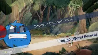 Cuphead - Goopy Le Grande Expert S-Rank - World Record Speedrun 00:30 (Current Patch)