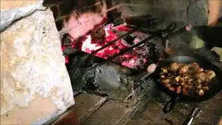 Open Fireplace Cooking - Chicken And Potatoes at Pipestem State Park, WV