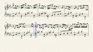 William Croft : Ground piano sheet (Attributed to Henry Purcell)