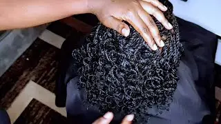 Micro twist || curls on kinky twist