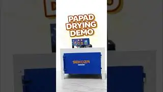 Papad Drying Demo Using Sekoza Dryer Machine | Food Processing Equipment