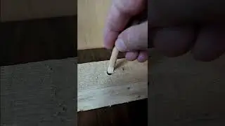 Remember this trick! How to secure a dowel in a larger hole?