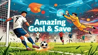 football amazing goal & save #football #fifamobile #fifasoccer #footballgame