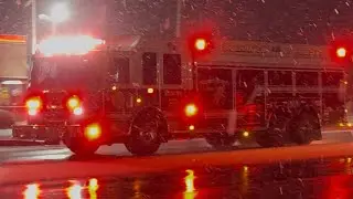 *SNOW RESPONSE* Brookhaven Fire Company Rescue 52, Ambulance 52 & Squad 52 Responding 12-23-25