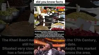 Delhi: Home to the Biggest Spice Market in Asia 😱| #shortsfeed #shorts #youtubeshorts #india #asia