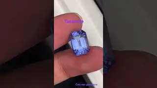 7.35 carat perfect emerald cut tanzanite with brilliant luster.💎💵💍
