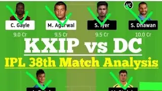 #KXIPvsDC #KXIPvDC #DCvsKXIP DC vs KXIP | KXIP vs DC | Dream11