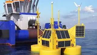 Offshore Wind Turbine Mooring System: Animation