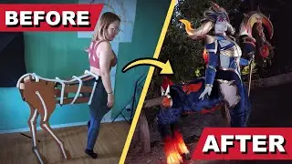 My Biggest Cosplay Yet - Making a Walking & Glowing CENTAUR! | Nightbringer Lillia