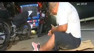 Furgonero guatemalteco es asaltado, golpeado y abandonado amarrado en su vehículo en Managua