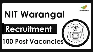 NIT Warangal Faculty Recruitment 2023 Notification | Application Form