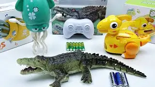 Unboxing Electric Toys | Remote Control Crocodile | Electric Octopus | Electric Pterodactyl | ASMR