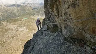 Via Ferrata Tierbergli - high alpine feeling