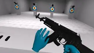 The shooting range my first VR game #unityengine #unity3d #vr #metaquest3 #metaquest #vr