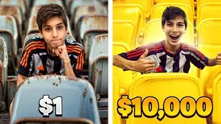 $1 V $10,000 FOOTBALL SEATS! - Part 1 | TakeTwoTwins @gomvfc @TakeTwoTwins