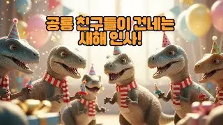 🦖공룡과 함께 새해를!｜신나는 어린이 새해 노래🎵