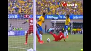 Willian Goal   Brazil Vs Panama 4 - 0 Friendly