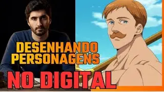 Como desenhar simples animes no digital : Escanor - Nanatsu no Taizai 